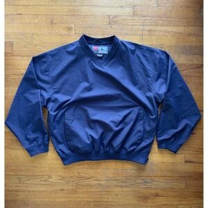 Nike Pullover Windbreaker V-Neck Jacket Lightweight Rain Coat Mens L